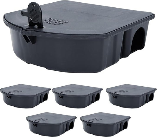 B&G Standard Rodent Bait Station 6-Pack, 1-Key