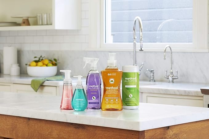 MRS. MEYER'S CLEAN DAY Room and Air Freshener Spray, Non-Aerosol Spray Bottle Infused with Essential Oils, Lemon Verbena, 8 fl. oz - Pack of 3