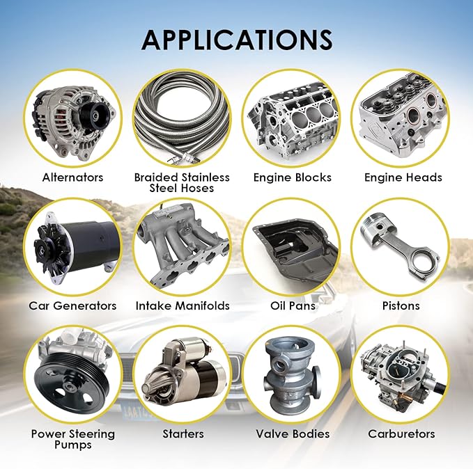 NORTHWEST ENTERPRISES Ultrasonic Cleaner Solution for Carburetors and Engine Parts. Concentrated Washing Compound for use in Ultrasonic Machines and Immersion Washers - Automotive Fluid (2 Gallons)