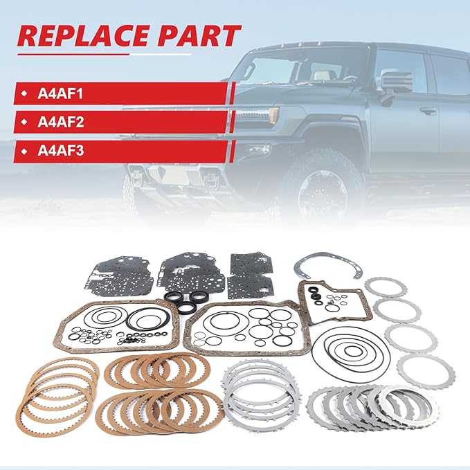 Transmission Rebuild Kit Master Kit Overhaul Fit for Rio5 1.6L 2006-2011 for Accent 1.6L 2001-2011 A4AF1 A4AF2 A4AF3 for Elantra 2.0L 1999-2000