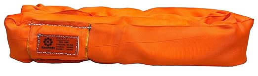 Power Lift PL10x4' Orange Polyester Round Sling (40,000 lb. Vertical Capacity)| Various Sizes in Listing | Kennedy Wire Rope & Sling Co. | Proudly Manufactured in The USA