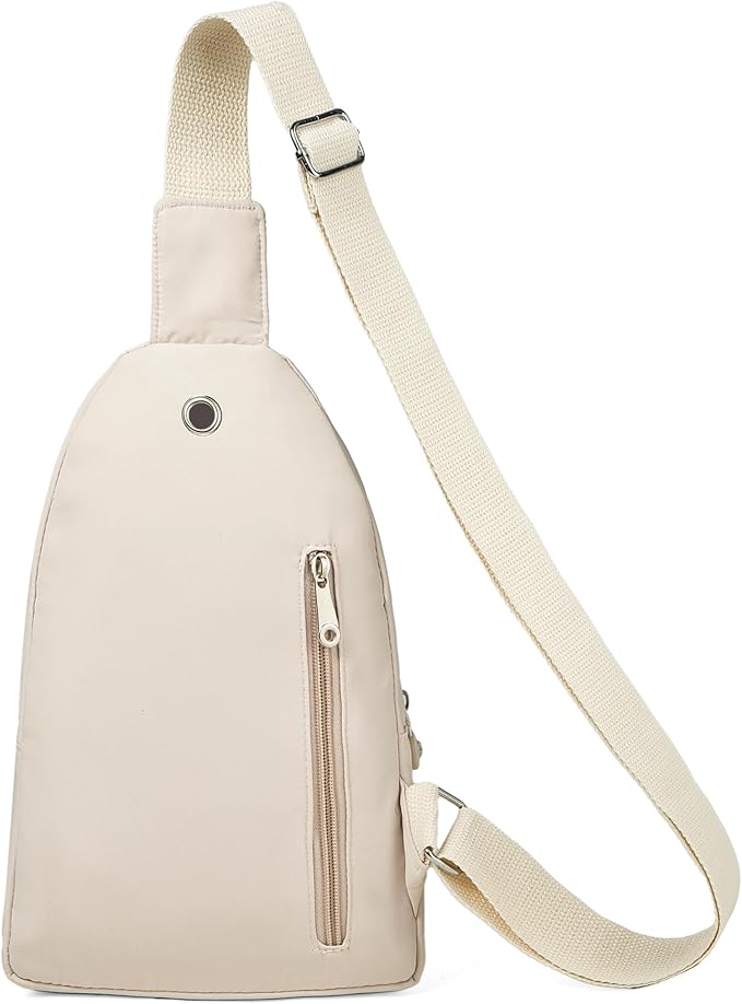 Sling Bag Small Crossbody Bags for Women, Cross Body Bag Sling Backpack for Outdoors Sports Hiking - Beige