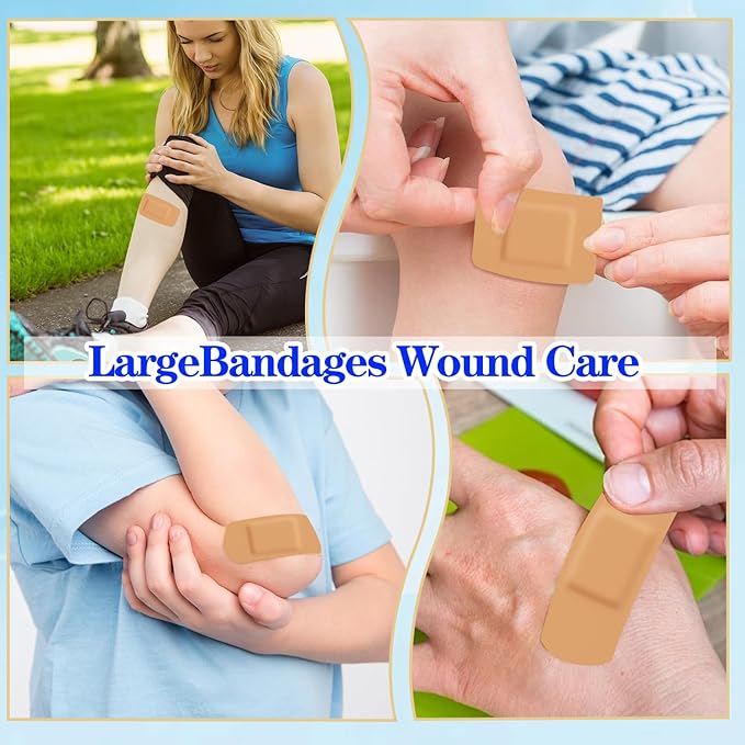 Assorted Bandage Variety Pack (800 Pcs), Waterproof & Breathable Large Adhesive Bandage Bulk Pack for First Aid Supplies and Wound Protection (10 Styles)