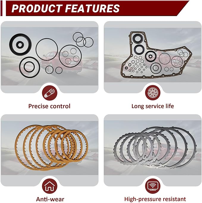 JF010E RE0F09A CVT Transmission Master Rebuild Kit 1set Compatible with Altima Maxima Murano 3.5L 2011-UP Direct Rebuild Overhaul Kit Replacement OE Number B181820C B181880C W181881C