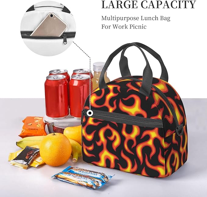 Reusable Insulated Lunch Bag with Adjustable Strap for Kids 3+ Toddler, Girl, Boy Women Men Leakproof Portable Cooler Tote Cute Quilted Bags for Work Travel Picnic