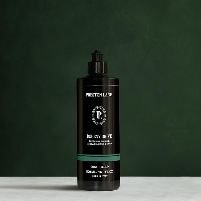 Preston Lane Dish Soap, Clean Ingredients, Tough on Grease & Residue, Safe for People & Pets