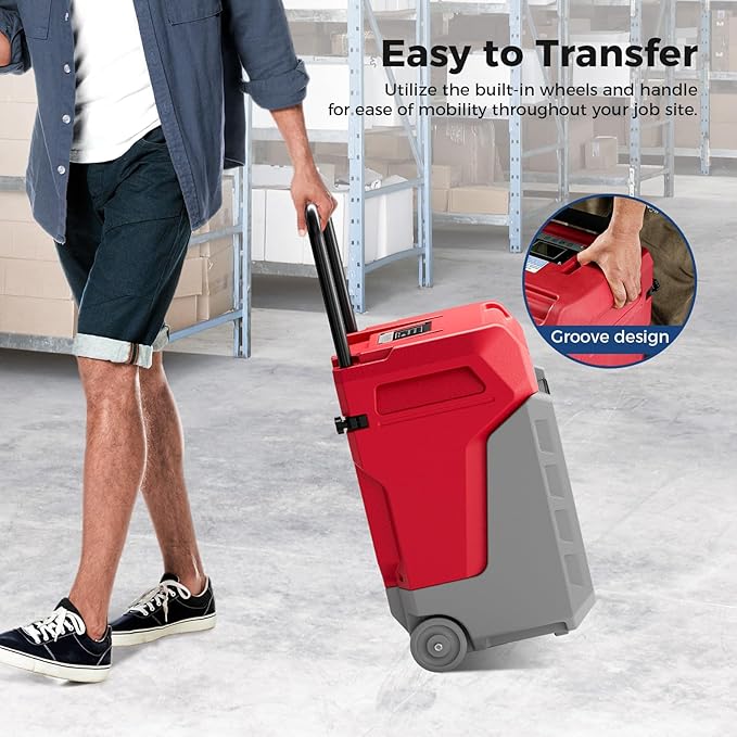 ALORAIR 170 PPD Commercial Dehumidifier with Pump & Drain Hose Cover up to 2,100 Sq.Ft Space Industrial Use Portable Handle Dehu with Wheels for Water Damage Restore, Carpet Drying