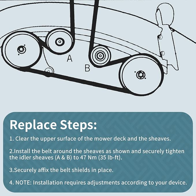 1/2 x 66'' Deck Belt for Bad Boy 041-6400-00 AYP 6095R/John Deere M82462, Mower Belt for Bad Boy 041640000 ZT Elite ZT Avenger MZ Magnum CZT/John Deere130 160 170 175 240 245 (041-6400-00)