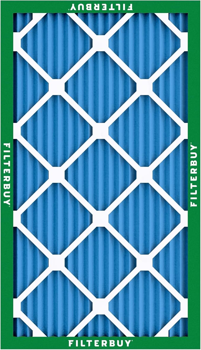 Filterbuy 16x36x1 Air Filter MERV 13 Optimal Smoke & Allergy Defense (12-Pack), Electrostatic Pleated HVAC AC Furnace Filters Replacement, Made in USA (Actual Size: 15.75 x 35.75 x 0.75)