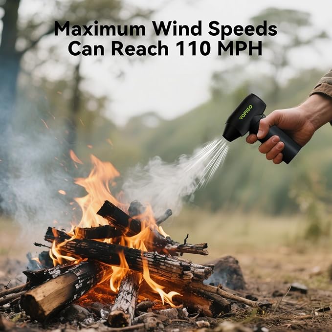 Compressed Air Duster, YOFIGO Electric Air Duster PC & Keyboard Cleaning Kit, 150000RPM Rechargeable 4-Speed Dust Mover for Car, Mini Metal Handheld Air Blower Replaces Compressed Air Can