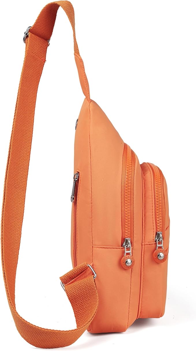 Crossbody Bags for Women, Small Cross Body Bag Sling Backpack - Orange