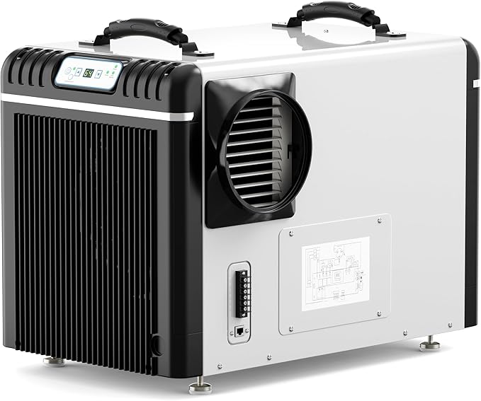 ALORAIR Basement/Crawl Space Dehumidifiers 198 Pint (Saturation), 90 PPD (AHAM), Auto Defrosting System, Commercial Dehumidifier