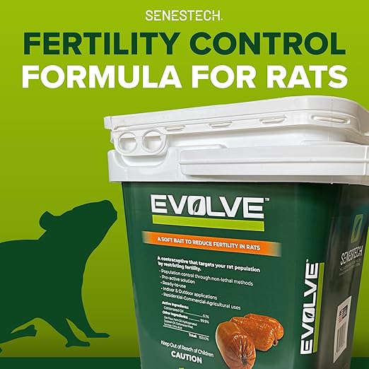 Evolve Rat Birth Control Soft Bait Sausages – 6 lbs | Scientifically Proven Rat Population Control | Not a Poison, Eco-Conscious, Long-Term Population Management