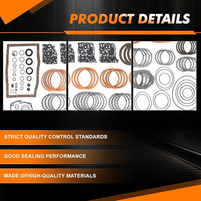 A760E A761E Transmission Master Rebuild Kit Overhaul Gasket Seal Friction Steel Plates Fits for Lexus GS350 IS350 LS430 SC430 for Crown LX570 2004-2009