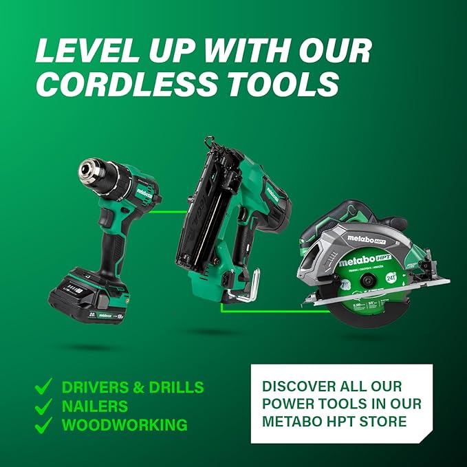Metabo HPT 3.6V Lithium Ion Cordless Screwdriver Kit, Compact and Lightweight Power Screwdriver with 2 x 1.5Ah Batteries and Quick Charger, 21 + 1 Clutch Settings and Built-In LED Light, DB3DL2