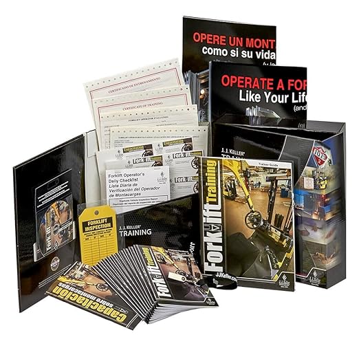 Forklift Training Kit in English & Spanish, OSHA Compliant, Includes Employee Handbook, Trainer Guide, Posters, Forms, Certificate & More, J. J. Keller & Associates, Inc.