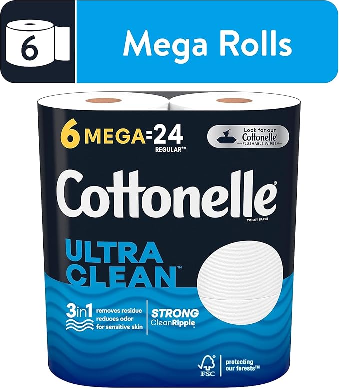 Cottonelle Ultra CleanCare Toilet Paper, Strong