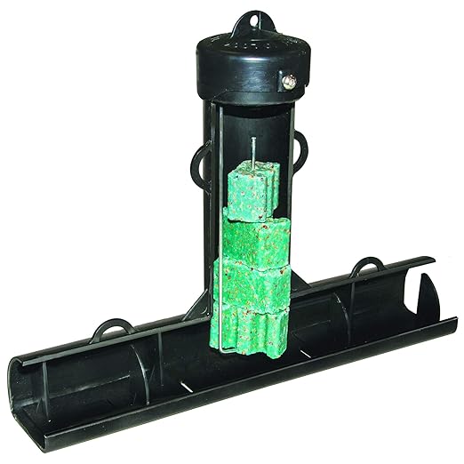 Top Loader Black Plastic Rodent Bait Station – Durable Tamper-Resistant Station for JT Eaton Bait Blocks & Rodenticides