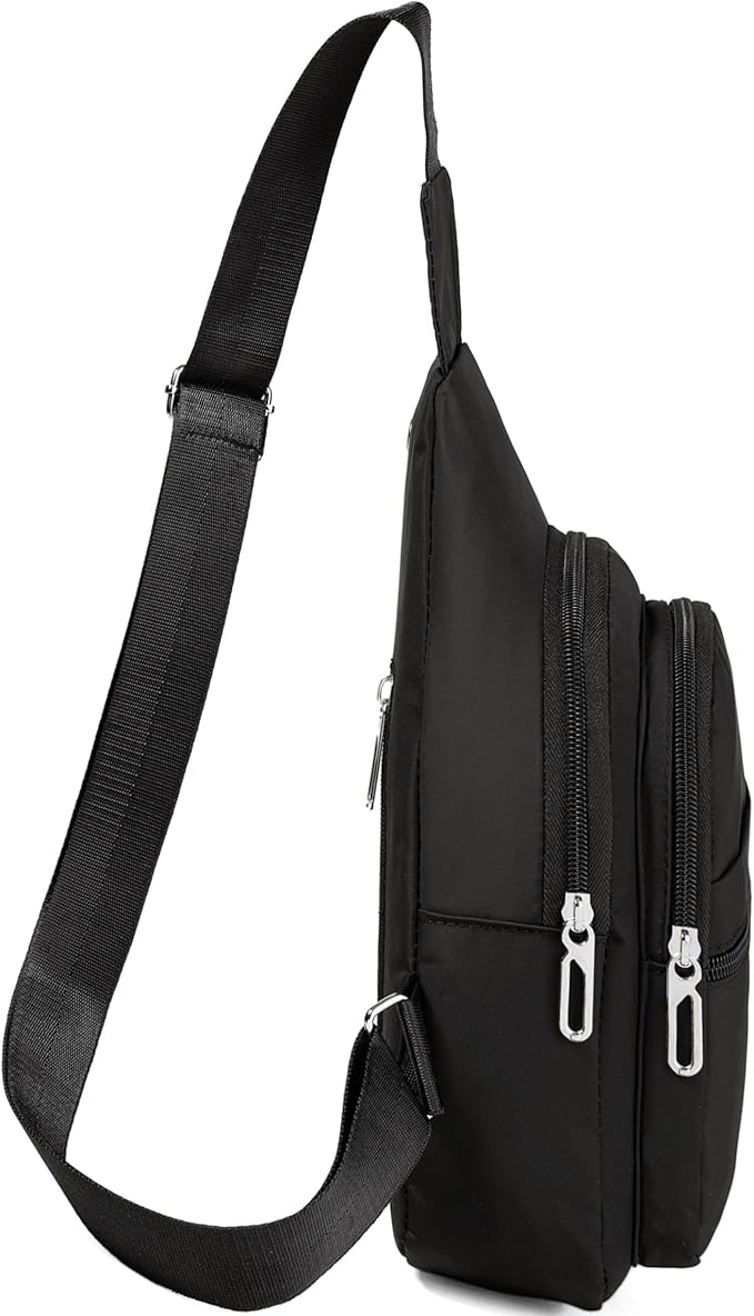 Small Sling Bag Crossbody Bags for Men Women, Chest Daypack Sling Backpack Cross Body Bag Fanny Pack for Hiking Traveling Outdoors