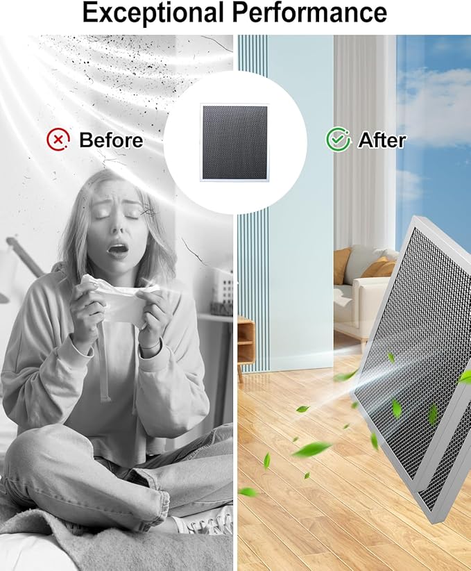 Washable Dehumidifier Filter Fits for AprilAire Whole-House Dehumidifiers Models E080 E100 and Dehumidifying Ventilator 8192A Replace 5881, MERV 8 Replacement Filter 12x13.5x1(Pack of 1)