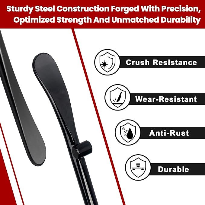 2PCS Tire Bar, 34645 Tire Mount and Demount Iron 37In, 3/4 in | 33220 Mt and Demount Spoon 30 in, 11/16 in, Tire Irons Heavy Duty Used for Off-Road Vehicle, Bus, Cars, Tractor Tubeless Truck Tires…