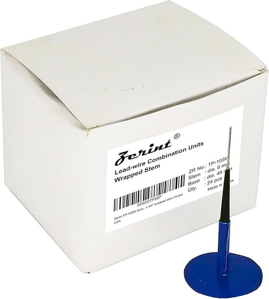 TP-103W Combination Repair Unit, Tire Repair Patch Plug 1/4" x 1 3/4" Wrapped stem 24 pcs