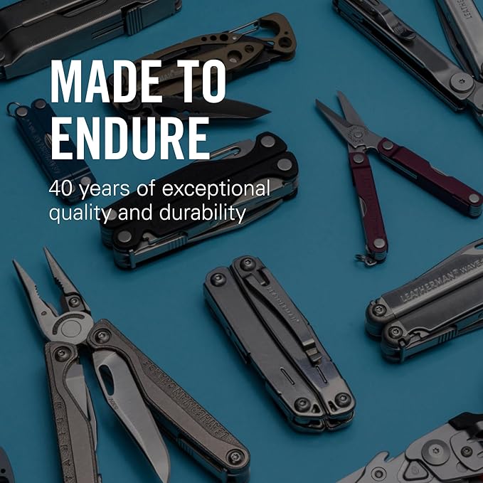 LEATHERMAN, Wave+, 18-in-1 Full-Size, Versatile Multi-tool for DIY, Home, Garden, Outdoors or Everyday Carry (EDC), Stainless Steel