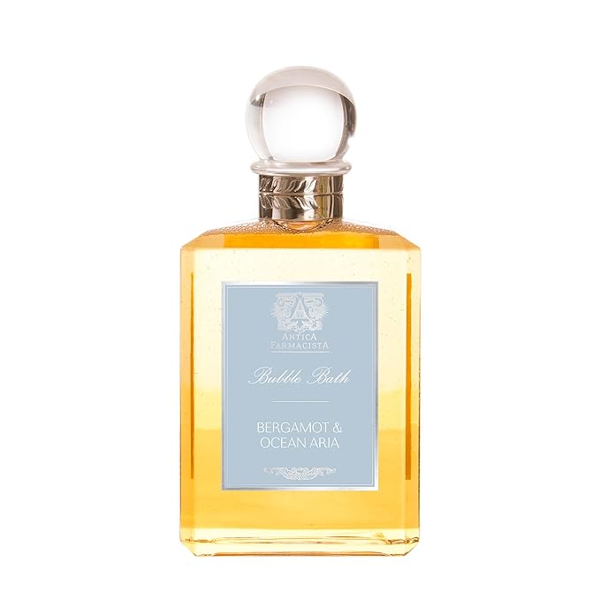 Antica Farmacista Bubble Bath - Relaxing Foam Bath with Honey, Jojoba Oil & Aloe Vera - Luxury Gift for Any Occasion - Bergamot & Ocean Aria, 16 fl oz