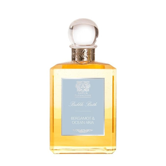 Antica Farmacista Bubble Bath - Relaxing Foam Bath with Honey, Jojoba Oil & Aloe Vera - Luxury Gift for Any Occasion - Bergamot & Ocean Aria, 16 fl oz