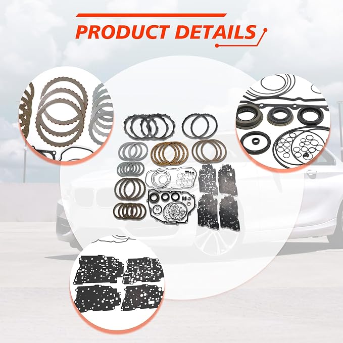 6F35 Transmission Master Rebuild Kit, Compatible with Escape 2009-2017, Explorer 2012-2015, Fusion 2010-2017, MKC Edge Tribute Mariner, Automotive Rebuild Overhaul Kit with Seals Replaces Part
