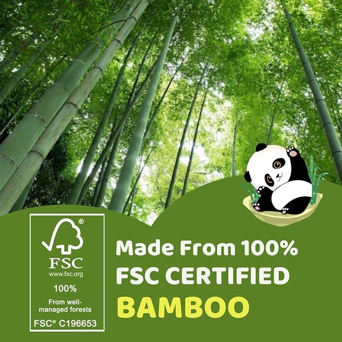 Bamboo Toilet Paper, 4-Ply, 18 Rolls, 200 Sheets Per Roll, Total 3600 Sheets, Unbleached, Sustainable and Tree Free, Soft, Strong, Earth-Friendly