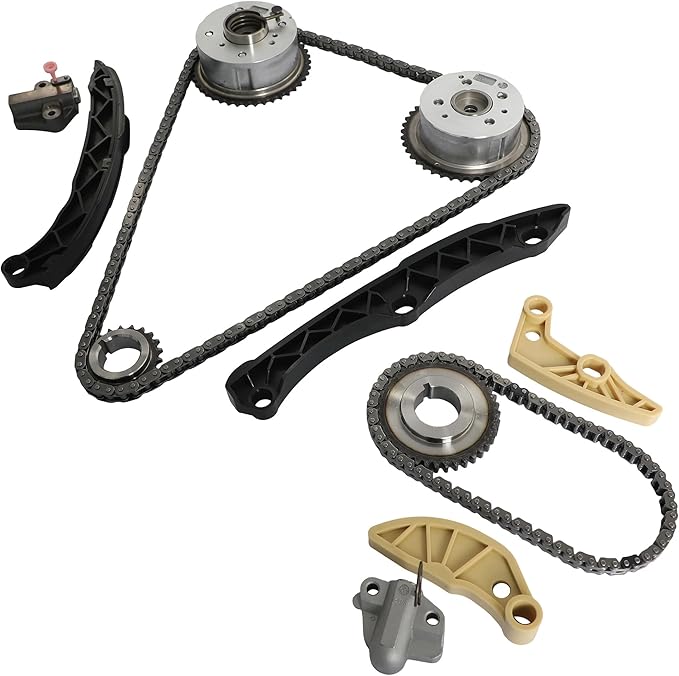 G4KJ G4KH Timing Chain Kit w/VVT Gear Fit For Kia Sorento Sportage Optima Hyundai Sonata Santa Fe 2.4L 2.0L 2011-2018, 24321-2G111 24350-2G750 24370-2G750