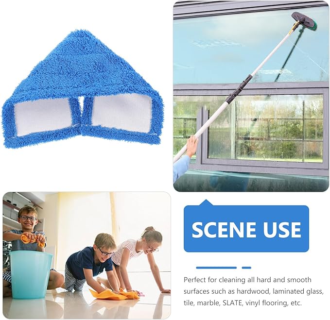 KESYOO Mop Heads Replacements Microfiber Mop Pad Refill Chenille Dust Cloth Replacement for Household Cleaning Hardwood Floor Wet Dry