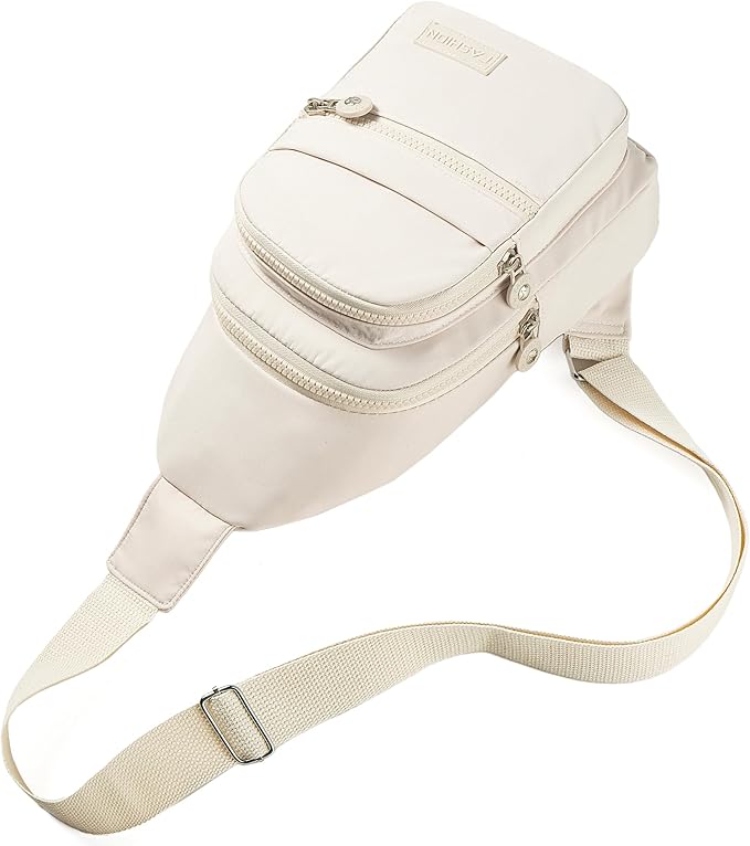 Sling Bag Small Crossbody Bags for Women, Cross Body Bag Sling Backpack for Outdoors Sports Hiking - Beige