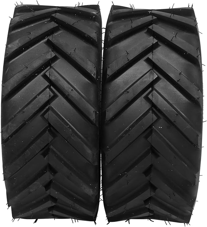TUFFIOM Set of 2 Lawn Mower Tires 16x6.50-8 4PR Turf Tire for Garden Tractor Riding Lawnmower, Tubeless