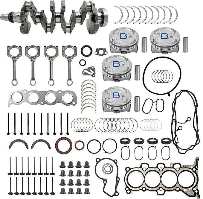 G4NC G4NA 2.0L Engine Rebuild Overhaul Kit Crankshaft Connecting Rod Compatible with Hyundai Elantra Tucson Sonata & for Kia Forte Soul Forte5 Optima 2012-2021 23110-2E501