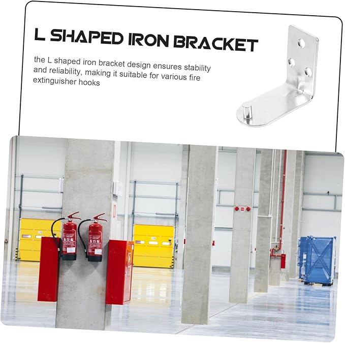 LIFKOME 10pcs Fire Extinguisher Mount Brackets Iron Wall Holder for Extinguishers Support Fire Safety Home Essentials