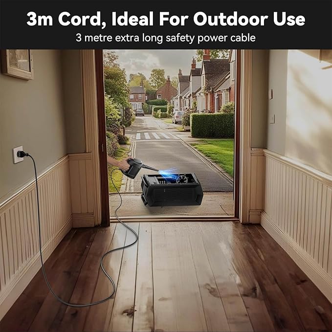 Electric Compressed Air Duster, Car Dryer Air Blower Corded Handheld, 35000RPM Powerful Dusts Remover, 110V for Electronics Car Interior Home Appliances Automotive Duster