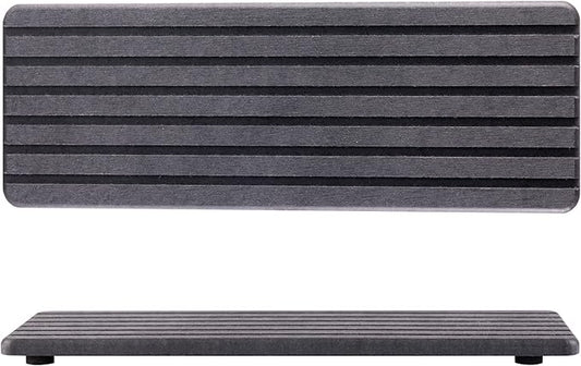 2 PCS Water Absorbent Diatomite Coasters (12.2" x 4"), Grooved Design, Water Absorbing Stone Used for Hand Soaps & Plants & toiletries in The Modern Home