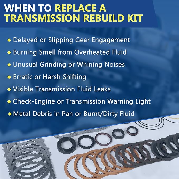 U140E U140F Transmission Master Rebuild Kit Overhaul Seals Fits for 2005-2007 Highlander 3.3L, Fits for 2006-2008 RAV4 3.5L, Replace OE U140E U140F