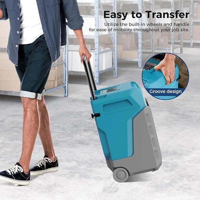 ALORAIR 170 Pints LGR Commercial Dehumidifier with Pump & Drain Hose, Up to 2,100 Sq.Ft, Portable Industrial Dehumidifiers with Wheels for Water Damage Restore, Basement, Garage, 5 Years Warranty