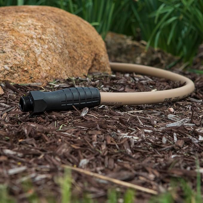 Flexzilla Colors SwivelGrip Garden Hose 5/8 in. x 75 ft., Lightweight All-Weather Water Hose, Durable and Flexible, Leak-Free Connections, Brown Mulch