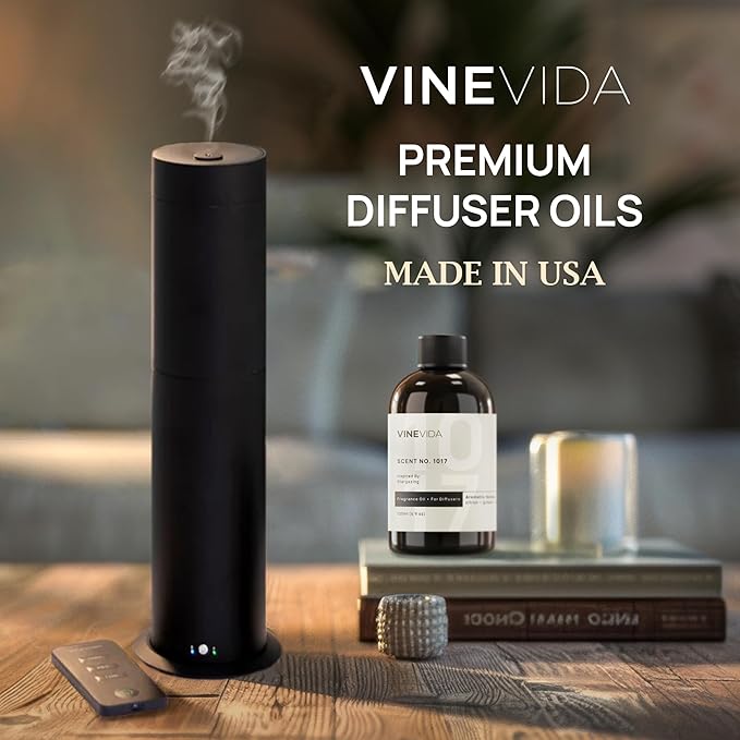 VINEVIDA [4 Fl Oz] Caribbean Teakwood Diffuser Oil - Hotel Collection Diffuser Oil, Hotel Scent Diffuser - Fragrance Oil for Cold Air Diffuser - Hotel Oil Scents - Hotel Scent Home