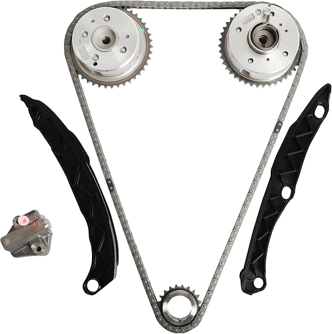 G4KH G4KJ Timing Chain Kit with VVT Gear Fit for Kia Optima Sorento Sportage 2.0L 2.4L 2011-2018 Replacement for Hyundai Sonata Santa fe Tucson 2.0L 2.4L 2011-2019 24350-2G750 243212G111