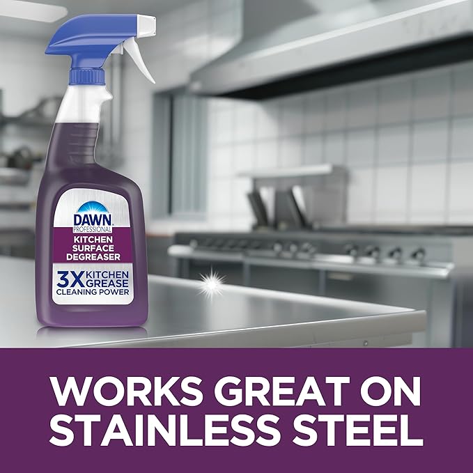 P&G Professional DAWN Kitchen Surface Degreaser - 32 Oz (Case of 6) - For Removing Tough Grease Found in Commercial Kitchens & Food Service (Packaging May Vary)