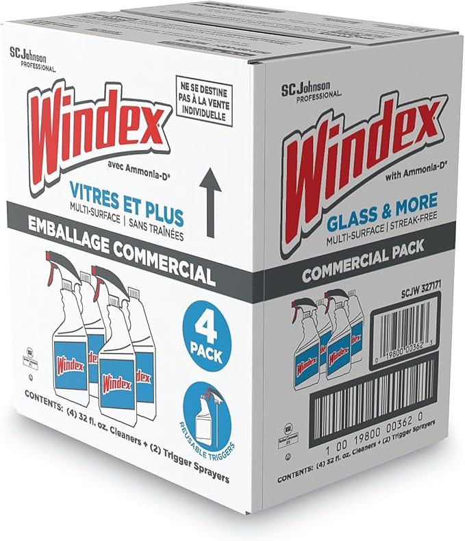 SC Johnson Professional Windex Glass & More 32oz Refill