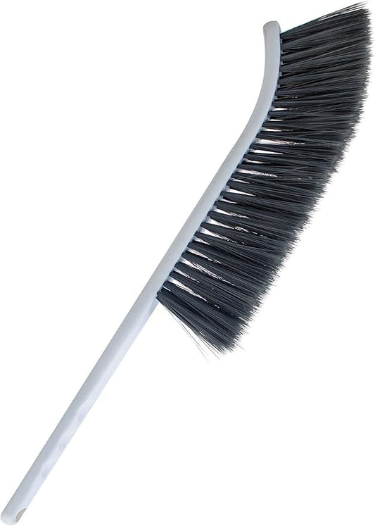 Dust Brush, 14" Narrow Skinny Soft Bristles Hand Whisk Broom, Cleaning Tight Spaces/Bed/Couch/Drafting/Clothes/Upholstery/Art (1)