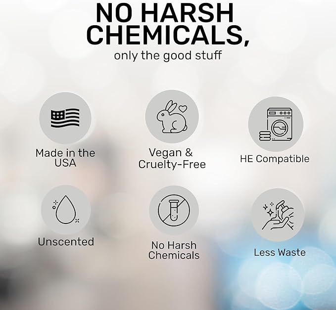 FREY Full Wash Laundry Care Bundle - Concentrated Liquid Laundry Detergent & Fabric Softener (Fragrance-Free)