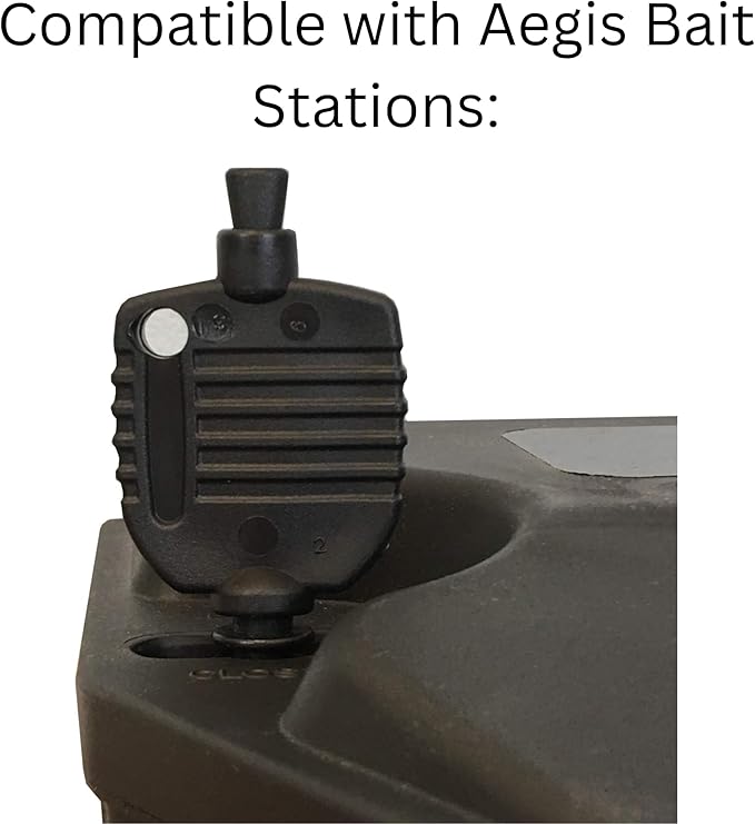 Key for Aegis Mouse Bait Stations - Rat Bait Station Key Compatible with Aegis RP, Mouse and Anchor Bait Stations - Comes with Robby’s Cloud Keychain (1 Pack)