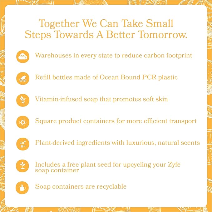 Vitamin Hand Soap - Liquid Hand Soap - Natural Plant Derived Moisturizing Handsoap with Essential Oil Fragrance Citrus Bask - Soft Hand Wash for Kitchen & Bathroom with Pump 12oz - Lush Soft Soap